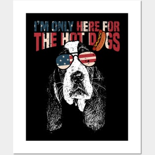 Basset Hound Shirt Funny 4th of July Posters and Art